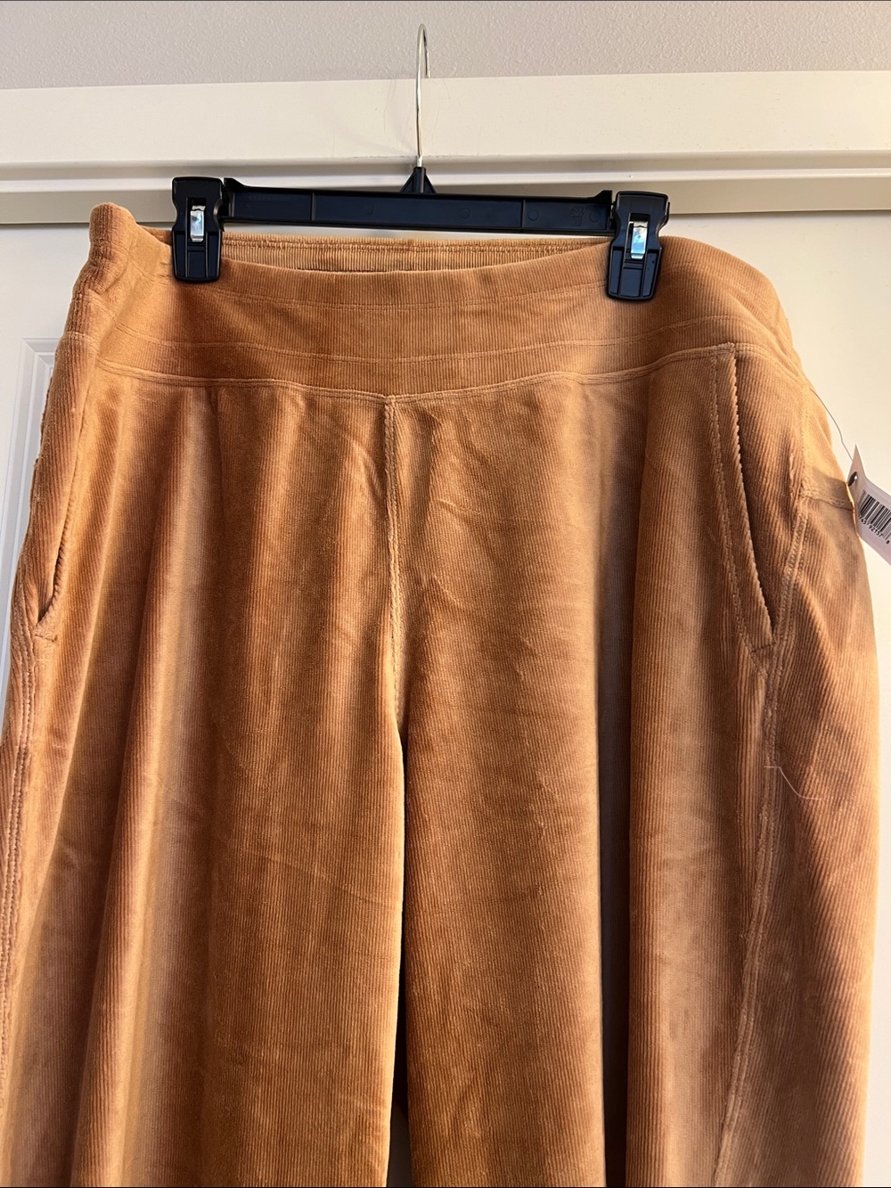 Calvin Klein Kids Corduroy Wide-Leg Joggers in Camel Brown